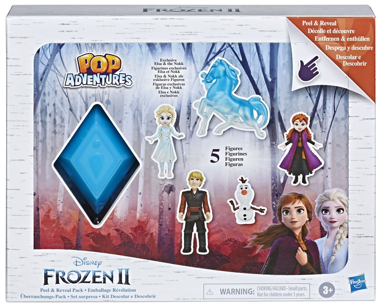 disney frozen 2 pop adventures peel & reveal 2.25-inch playset