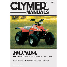 Clymer M347 Service Shop Repair Manual Honda 4trax 200SX/ATC200X 86-88 Clymer M347 Service Shop Repair Manual Honda 4trax 200SX/ATC200X 86-88