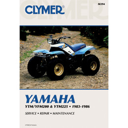 Clymer M394 Service Shop Repair Manual Yamaha YTM/YYFM200 / YTM225 83-86 Clymer M394 Service Shop Repair Manual Yamaha YTM/YYFM200 / YTM225 83-86