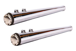 Supertrapp Megaphone Slip-On Exhaust 2:2 Chrome HD FLH / FLT 95-14 Supertrapp Megaphone Slip-On Exhaust 2:2 Chrome HD FLH / FLT 95-14