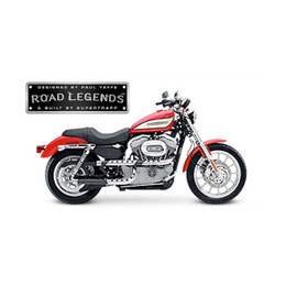 Supertrapp Road Legend X-Pipe Exhaust for HD SPORTSTER 04-06 Black 3SHLD Supertrapp Road Legend X-Pipe Exhaust for HD SPORTSTER 04-06 Black 3SHLD