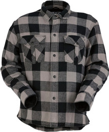 Z1R Duke Gray Black Flannel Shirt Z1R Duke Gray Black Flannel Shirt