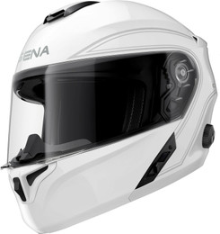 Sena Outrush Glossy White Helmet Sena Outrush Glossy White Helmet