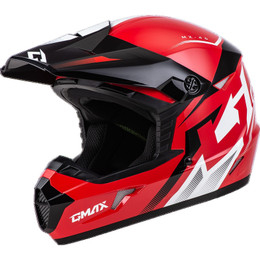 Gmax MX-46 Compound Red Black White Helmet Gmax MX-46 Compound Red Black White Helmet