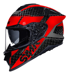 SMK Titan Carbon Nero Red Helmet SMK Titan Carbon Nero Red Helmet