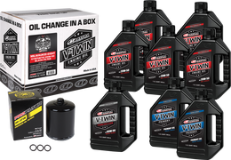 Maxima V-Twin Oil Change Kit Syn M8 Black Filter - 90-129018PB Maxima V-Twin Oil Change Kit Syn M8 Black Filter - 90-129018PB
