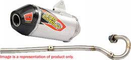 Pro Circuit T-6 Stainless Exhaust System W/Carbon End Cap - 0111312F Pro Circuit T-6 Stainless Exhaust System W/Carbon End Cap - 0111312F