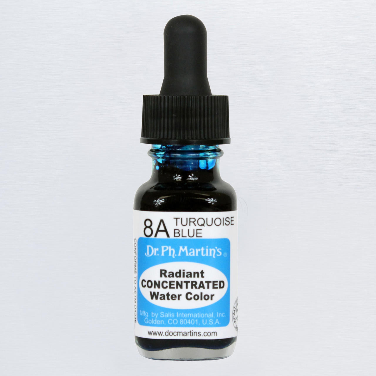 Dr Ph Martin’s Radiant Concentrated Water Colour Ink 15ml Turquoise Blue