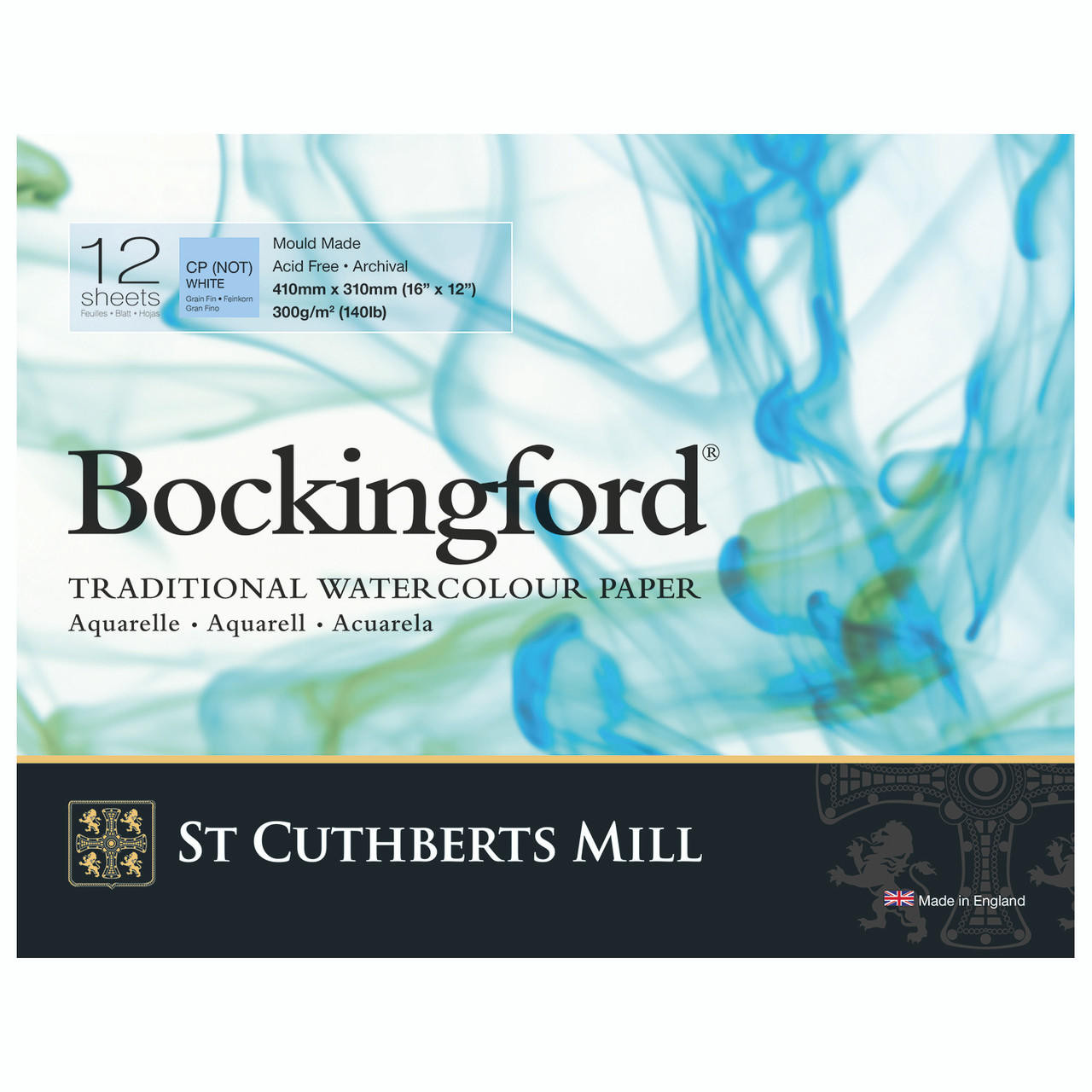 Bockingford Glued Pad 300gsm NOT 16x12"