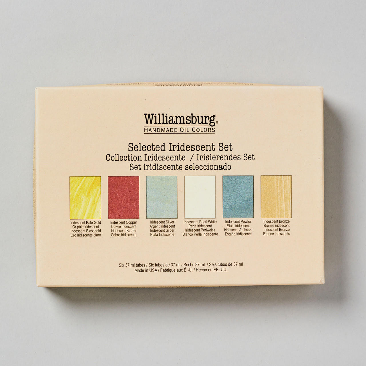 Williamsburg Oil Paint 37ml Iridescent Set of 6