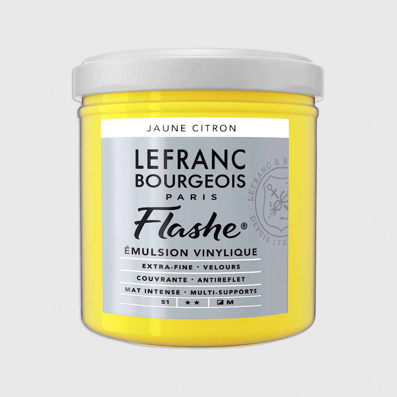 Lefranc and Bourgeois Flashe Vinyl Emulsion Paint 125ml Lemon Yellow