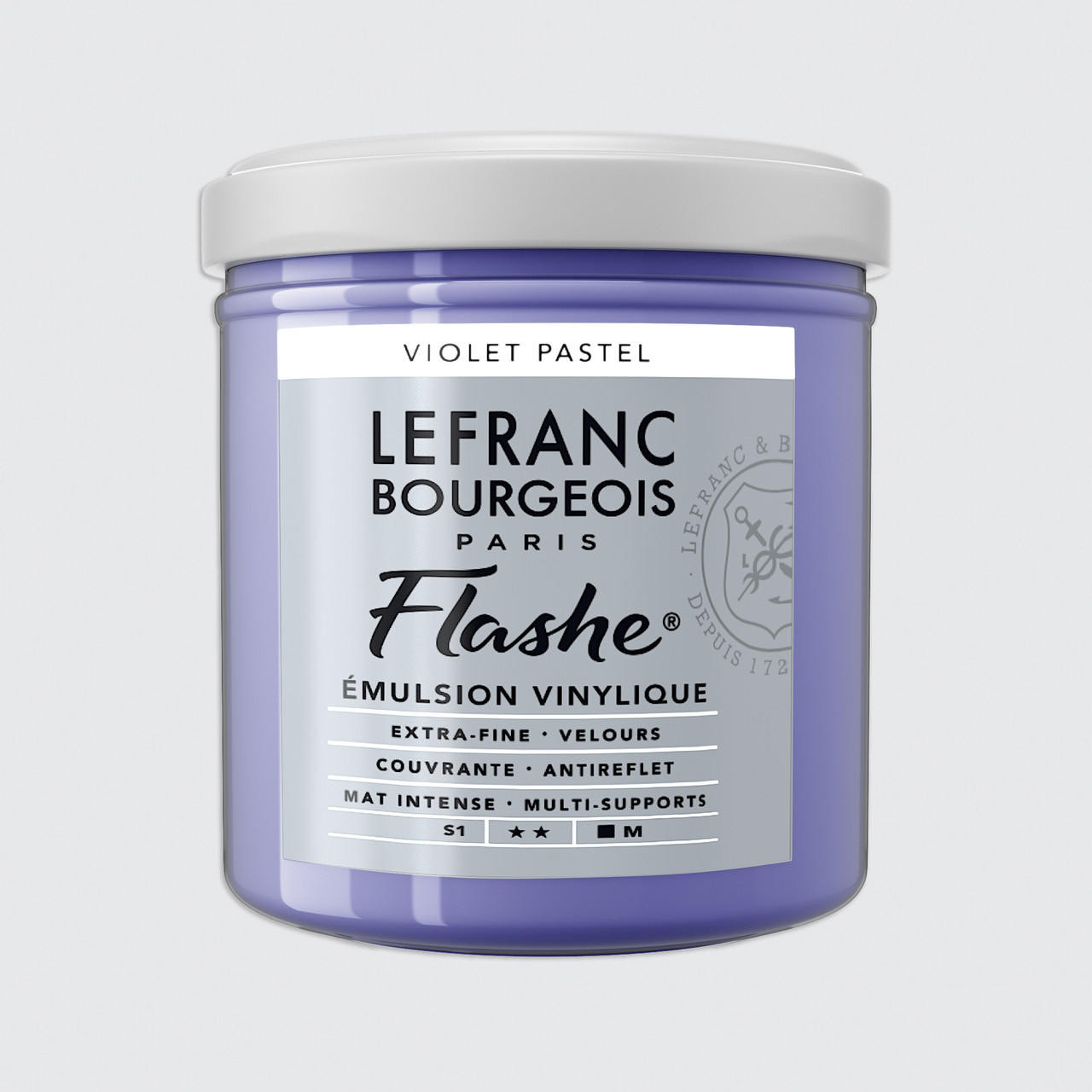 Lefranc and Bourgeois Flashe Vinyl Emulsion Paint 125ml Pastel Violet