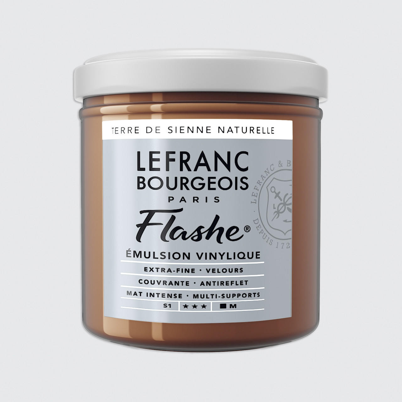 Lefranc and Bourgeois Flashe Vinyl Emulsion Paint 125ml Raw Sienna