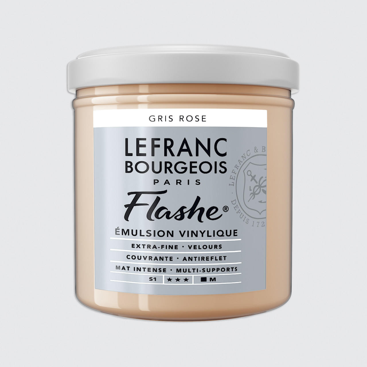 Lefranc and Bourgeois Flashe Vinyl Emulsion Paint 125ml Pink Grey