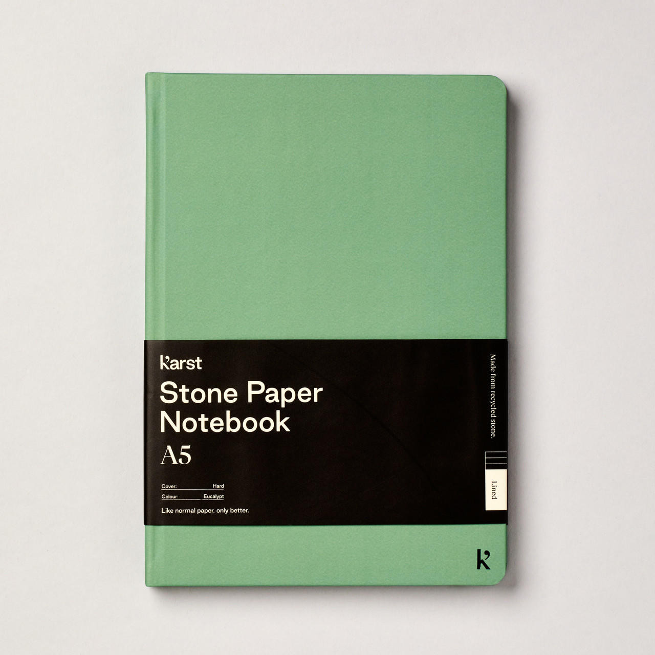 Karst Hardcover Lined Notebook 144gsm 144 Pages A5 Eucalyptus