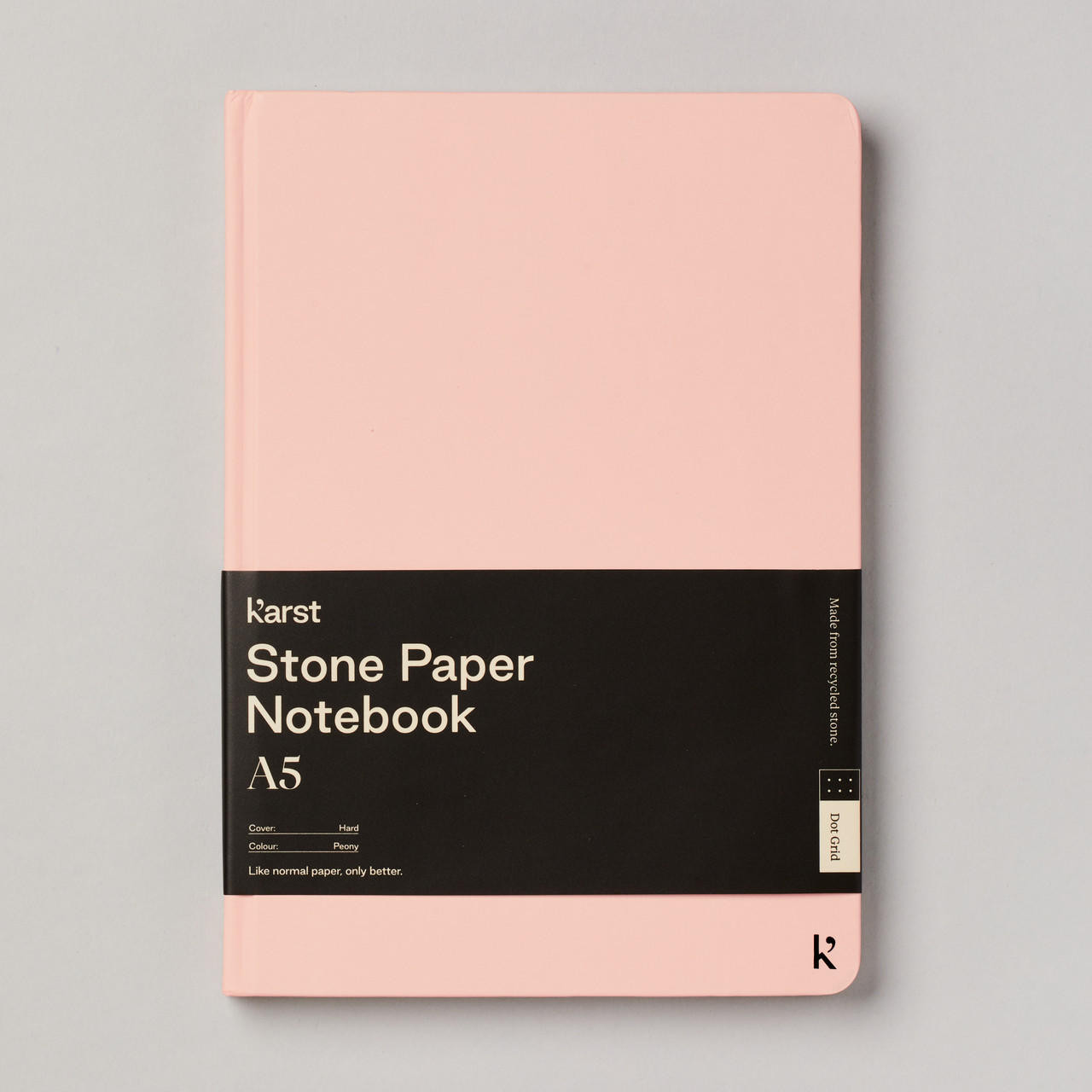 Karst Hardcover Dot Notebook 144gsm 144 Pages A5 Peony