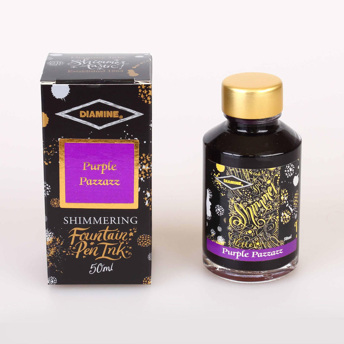 Diamine Shimmer Ink 50ml Purple Pazzazz