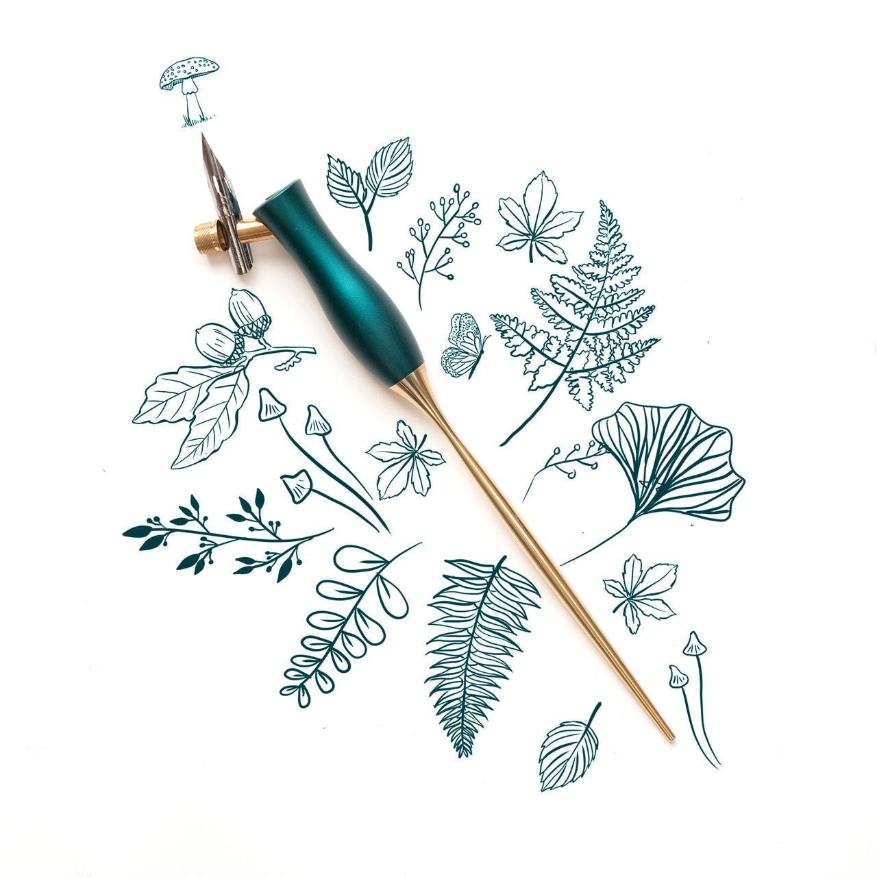 Tom’s Studio Bloom Calligraphy Pen Oblique Ivy