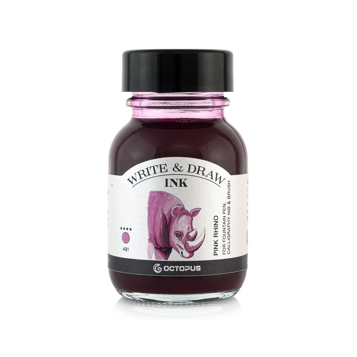 Octopus Fluids Write and Draw Ink 50ml 481 Pink Rhino