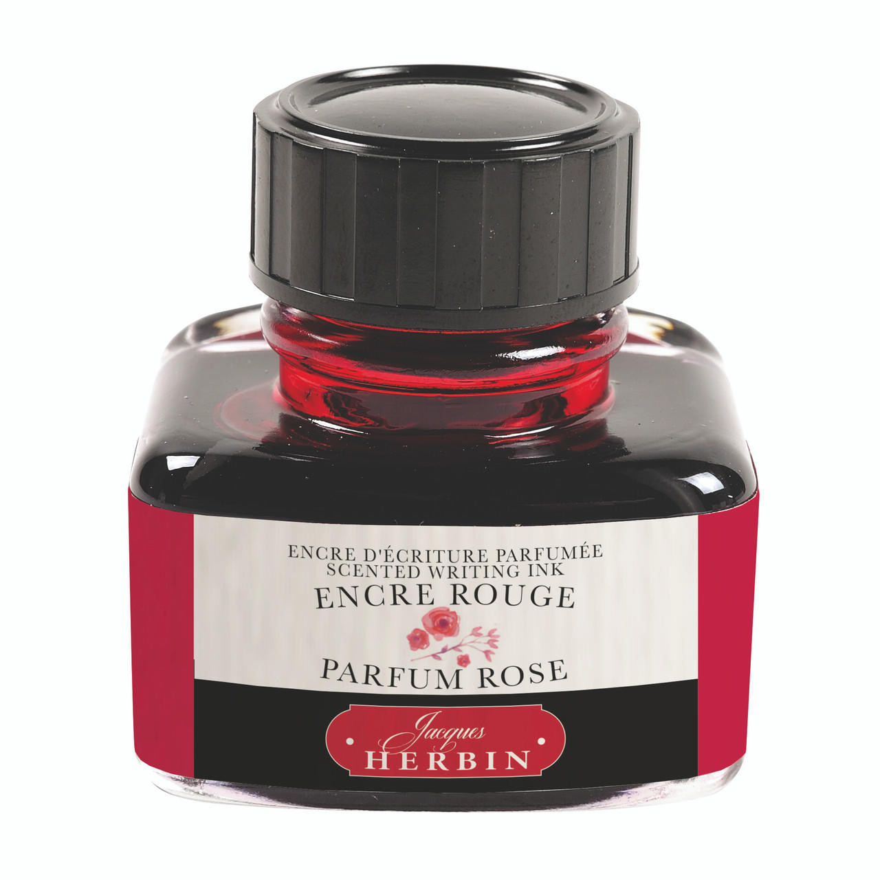 Herbin Perfumed Ink Rose Fragrance 30ml Parfum Rose Red