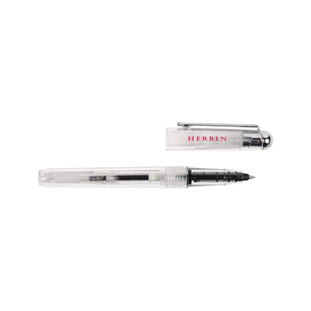 Herbin Rollerball Pen with Converter Transparent