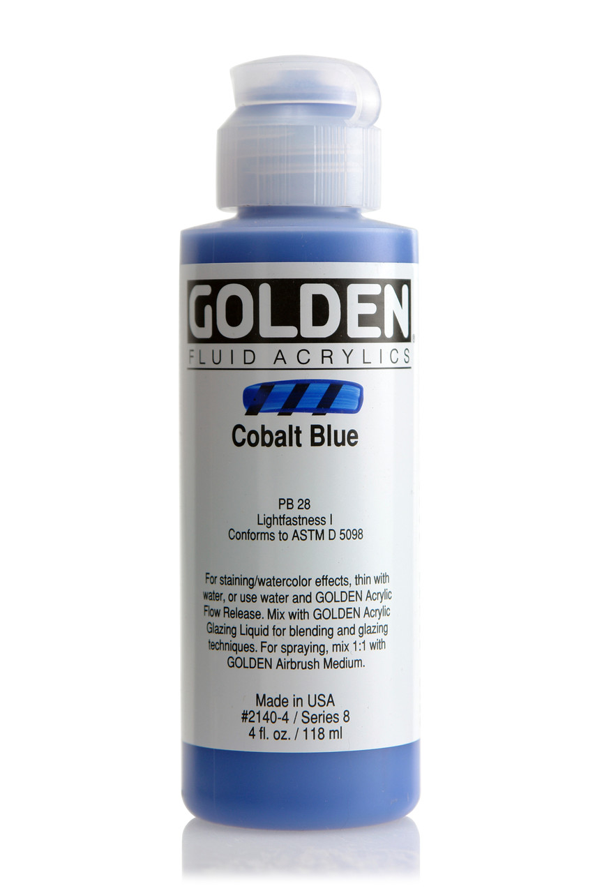 Golden Fluid Acrylic Paint 118ml Cobalt Blue