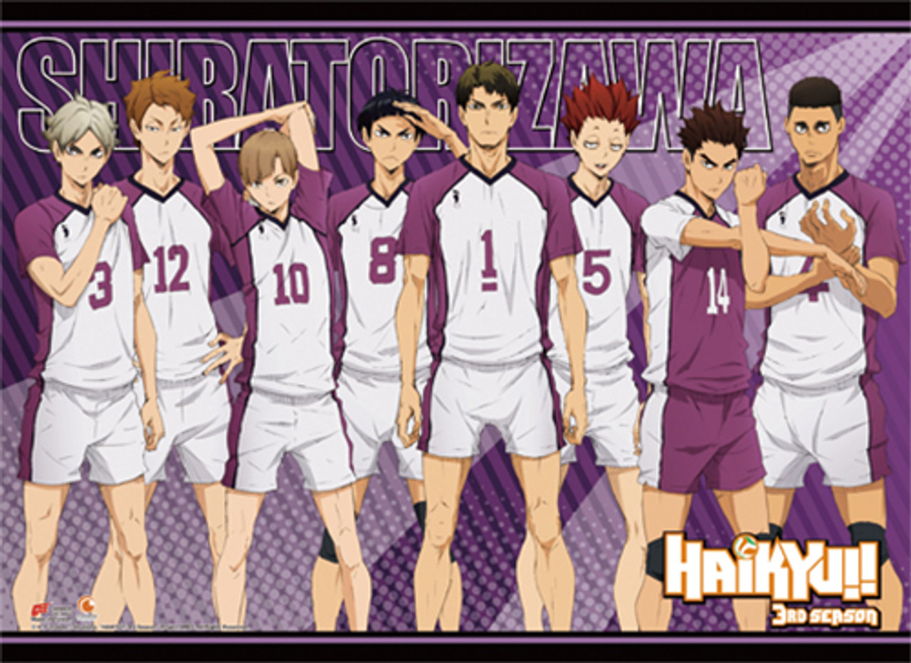 Волейбол аниме команда Шираторизава