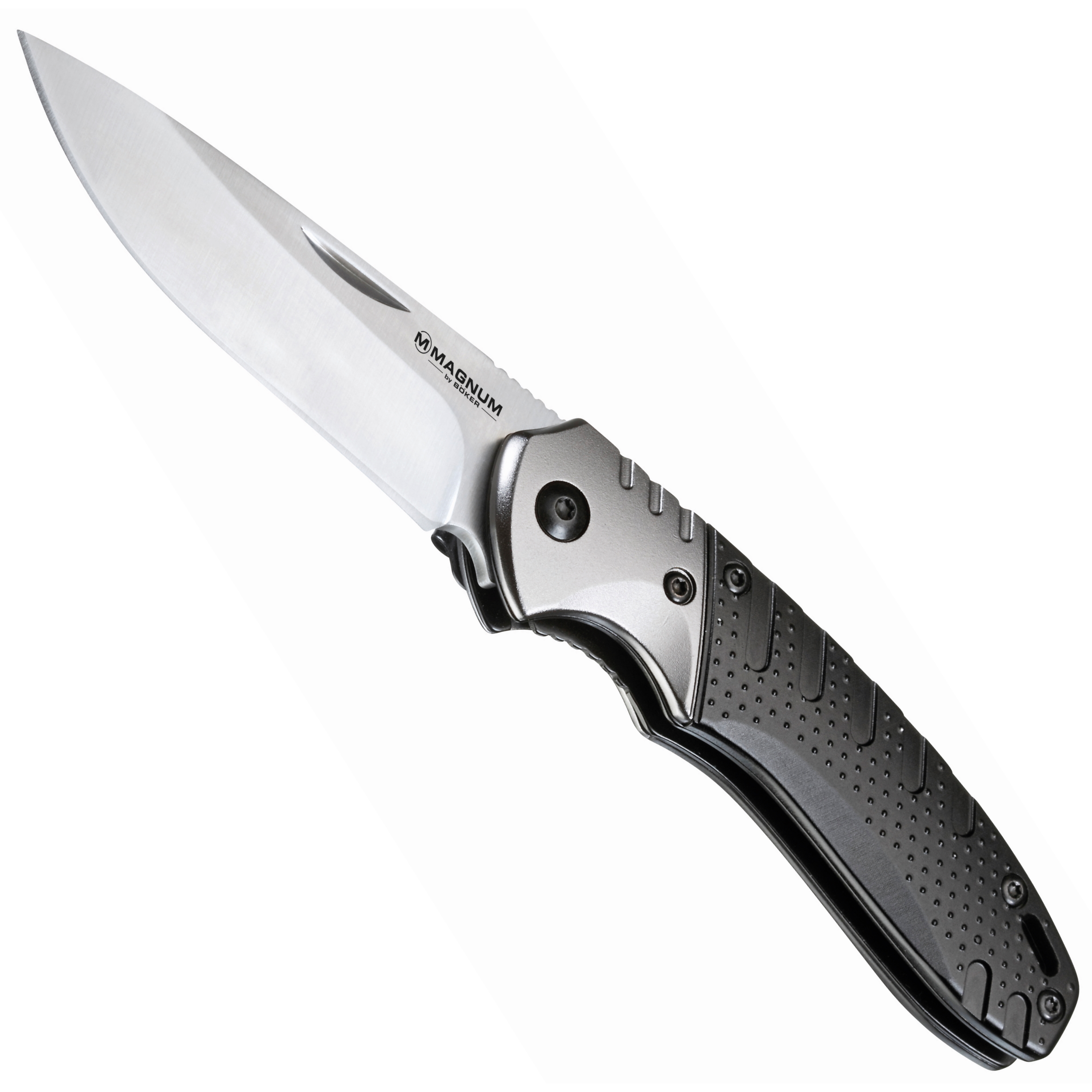 boker magnum advance pro edc folder knife, satin blade