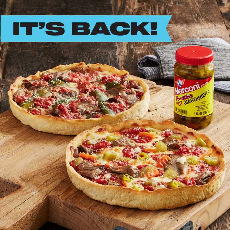 Lou Malnati's x Portillo's Italian Beef Deep Dish