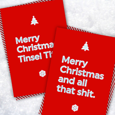 Frosted cards