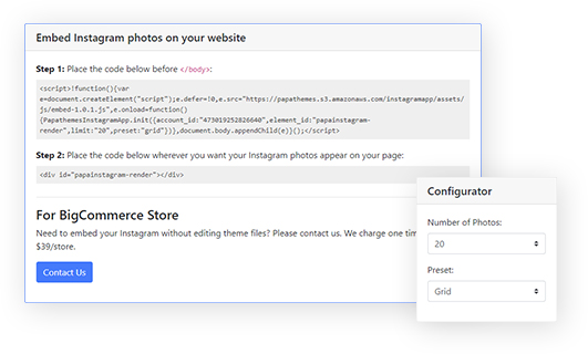 App Configuration screenshot