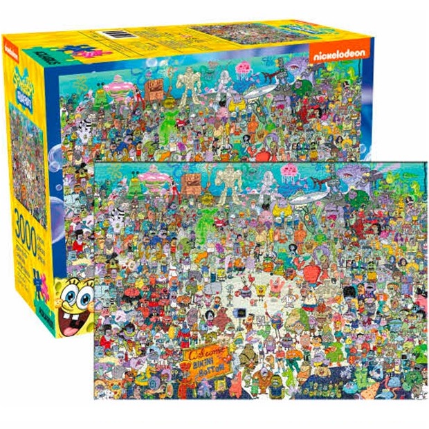 SpongeBob SquarePants Bikini Bottom Pc Puzzle RetroFestive Ca