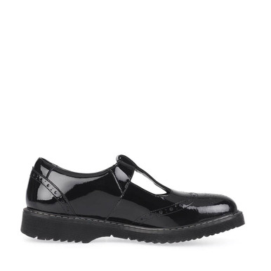 Imagine, Black patent girls T-bar buckle school shoes