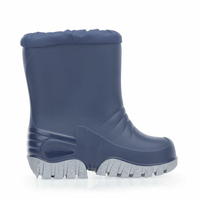 Baby Mudbuster, Navy slip-on waterproof wellies