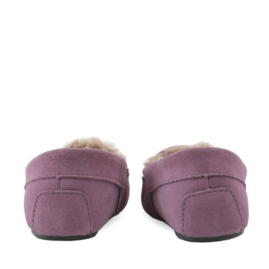 Snuggle, Lilac suede unicorn slip-on slippers