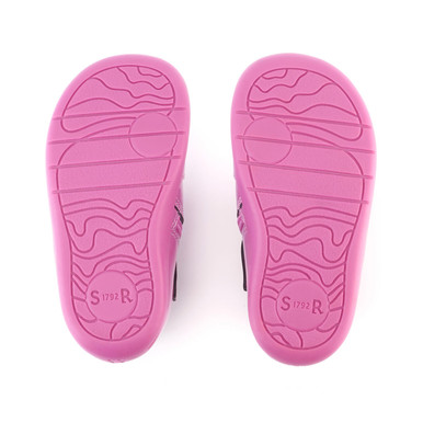 Wonderland, Rose pink glitter patent girls zip-up boots