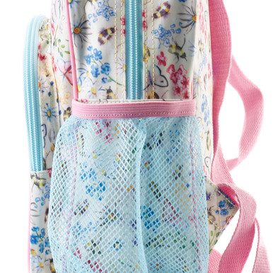 Things, Cream coated fabric/meadow print school backpack