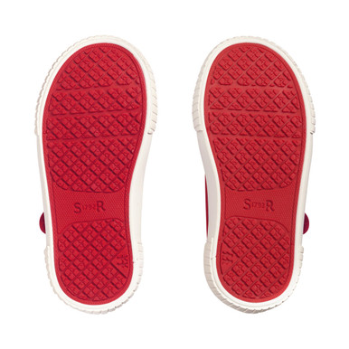 Anchor, Red t-bar buckle kids canvas shoes
