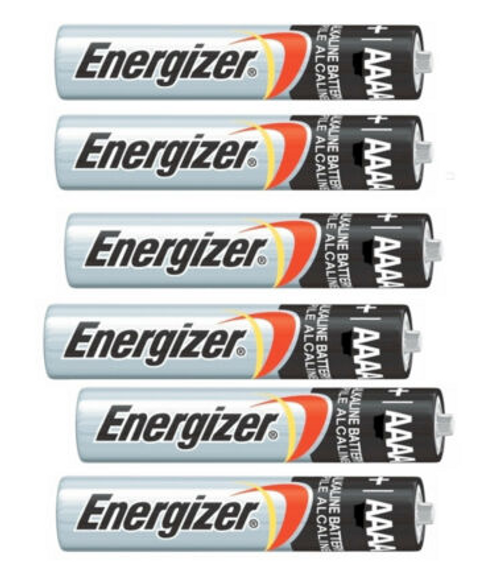 Maxxeon 6 Pack Energizer AAA电池，收缩包装在6