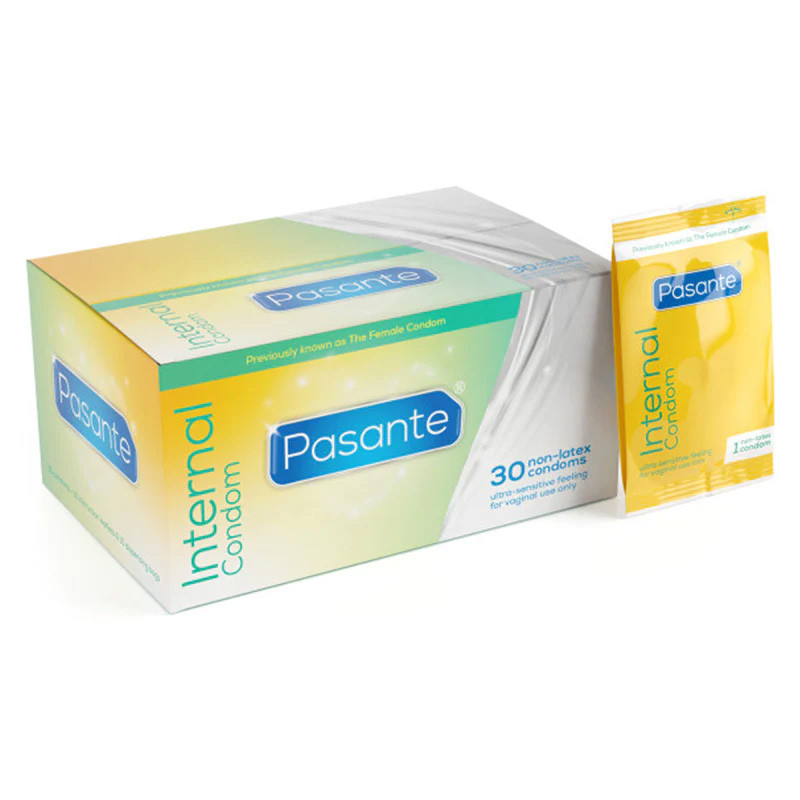 Pasante Femidom Non-Latex Internal Female Condoms 3 Condoms - Non Latex