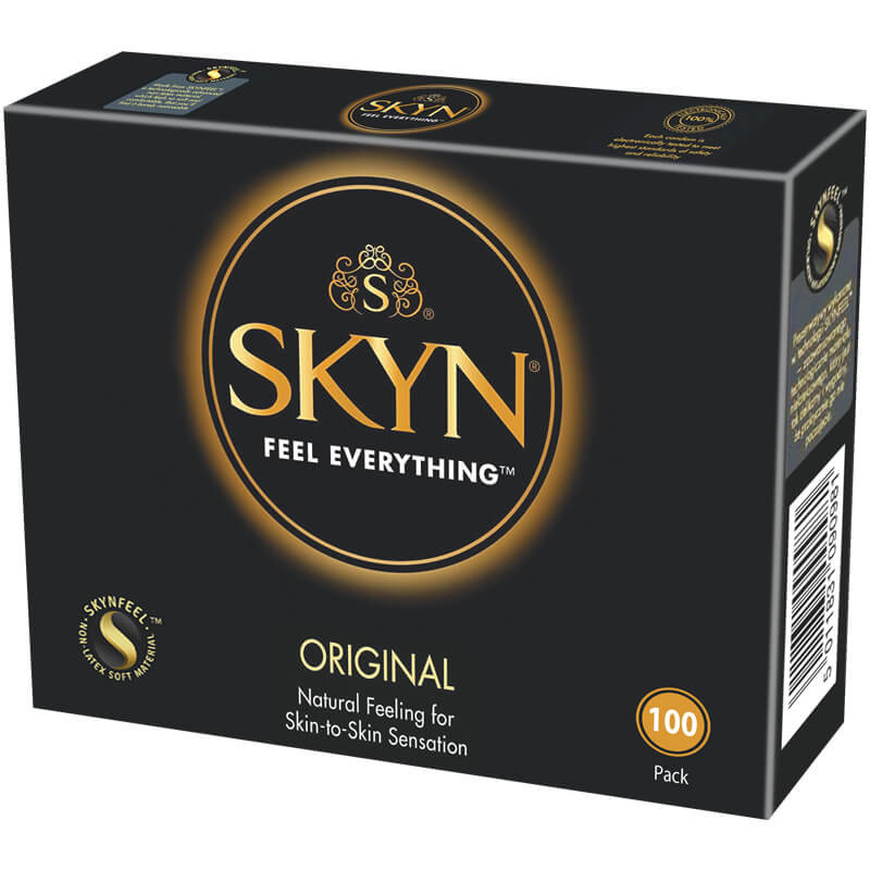 Skyn Original Latex Free Thin Condoms Bulk Packs 100 Condoms - Sensation