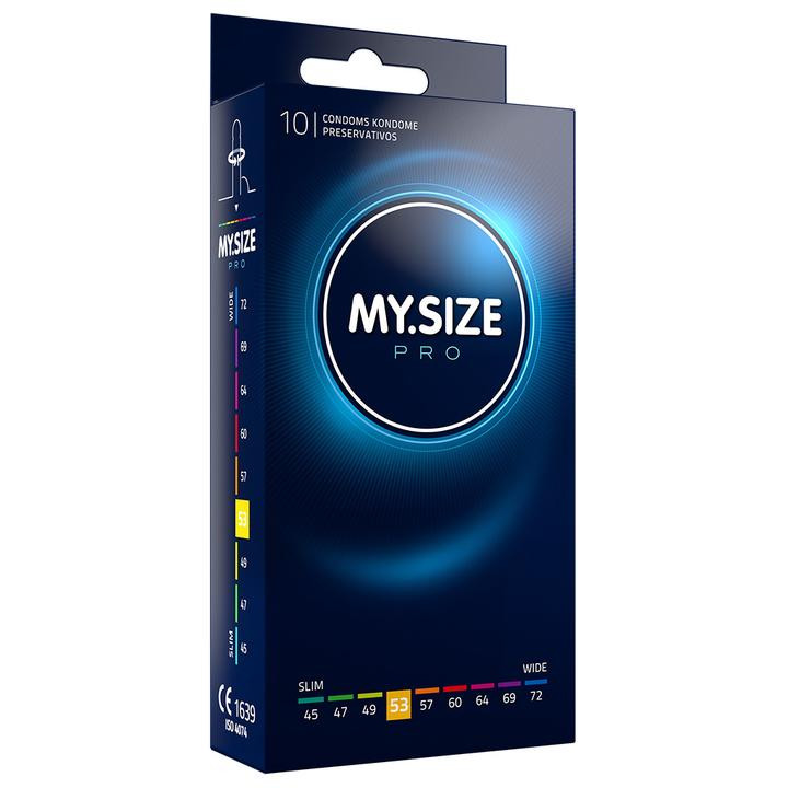 My Size Pro 53mm Regular Condoms 10 Condoms - Natural