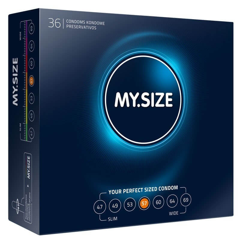 My Size 57mm Regular Condoms Bulk Packs 288 Condoms - Natural