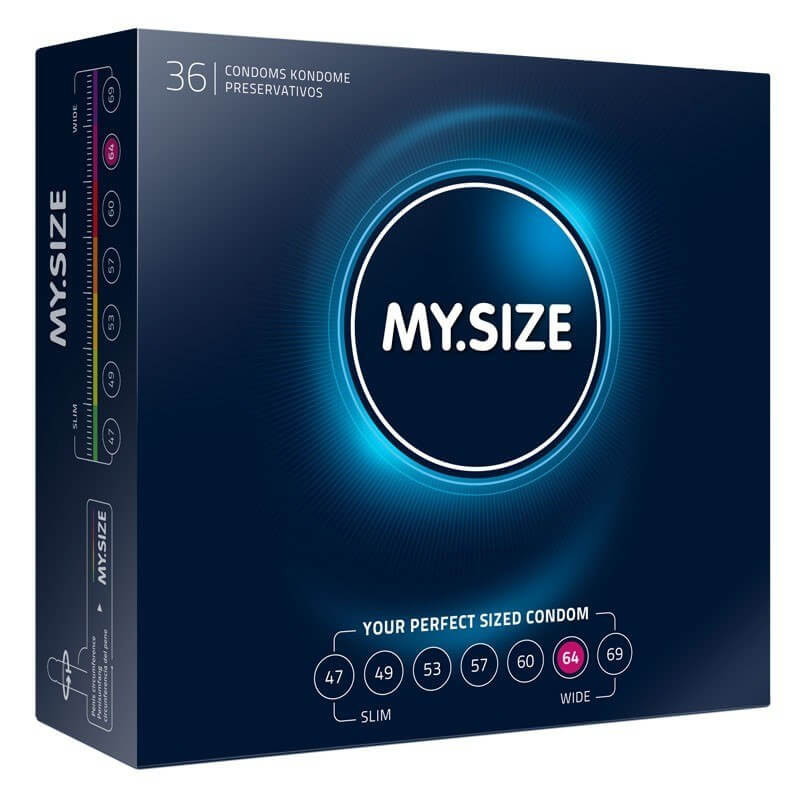 My Size 64mm Large Condoms Bulk Packs 144 Condoms - Large