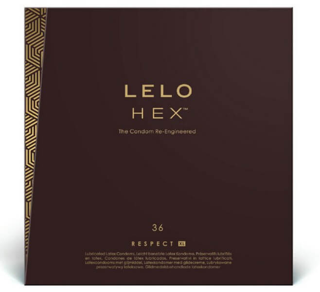 Lelo Hex Respect XL Large Extra Safe Condoms Bulk Packs 432 Condoms - Sensation