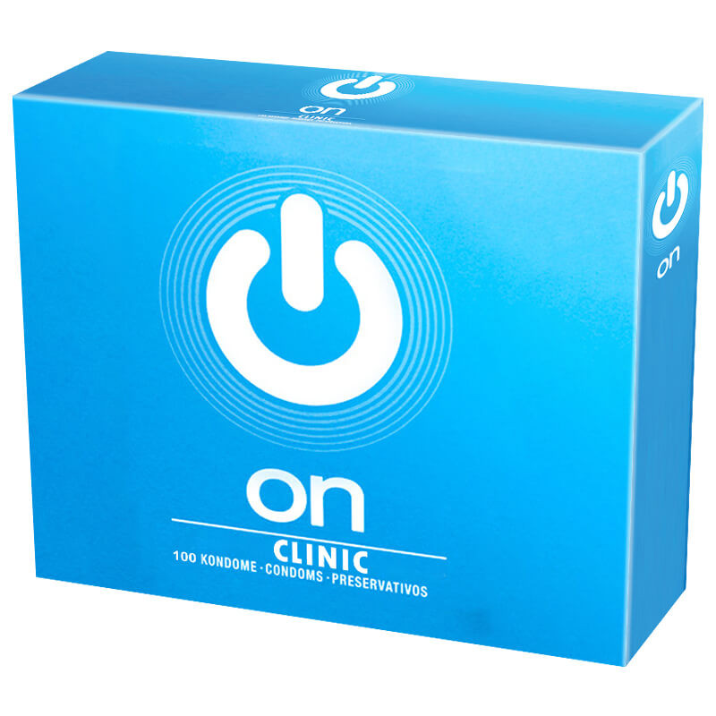 On Clinic Non Lubricated Condoms Bulk Packs 300 Condoms - No Reservoir