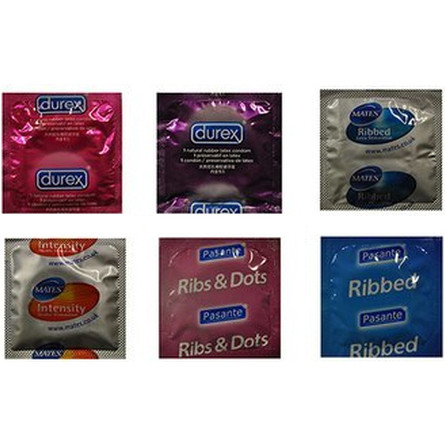 Textured Condoms Trial Pack (6 Pack) Various - Textured