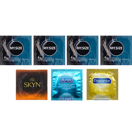 Large Size Condoms Trial Pack (7 Pack) Various - Large