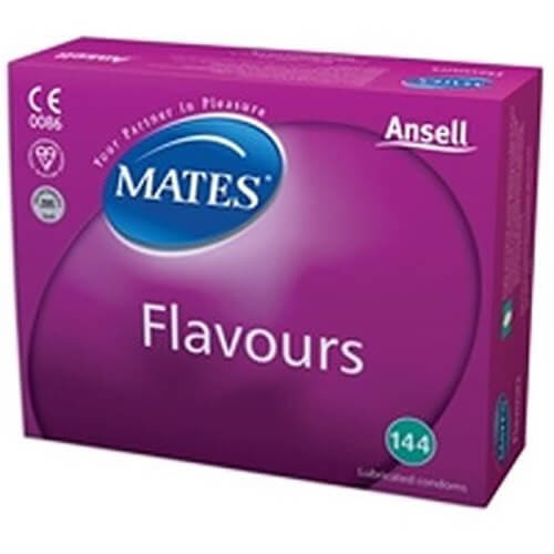 Mates Flavours Condoms Bulk Packs 864 Condoms - Flavoured