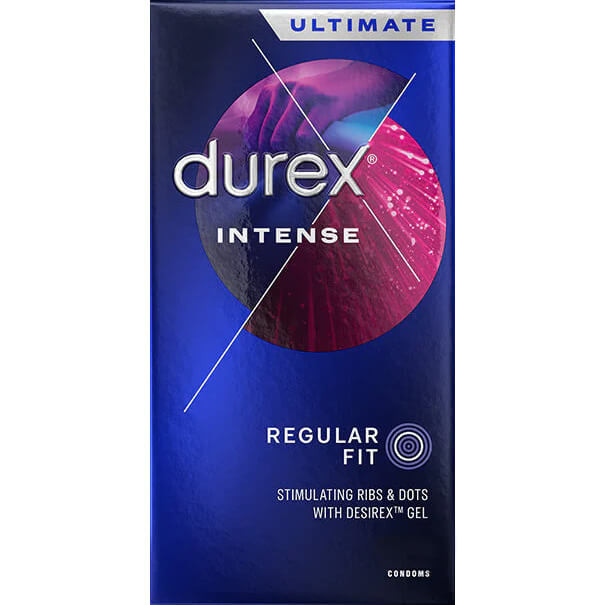 Durex Intense Ribbed & Dotted Condoms 3 Condoms (trial) - Tingling